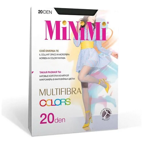 Колготки MiNiMi Multifibra Colors, 20 den, размер 2 (S), черный