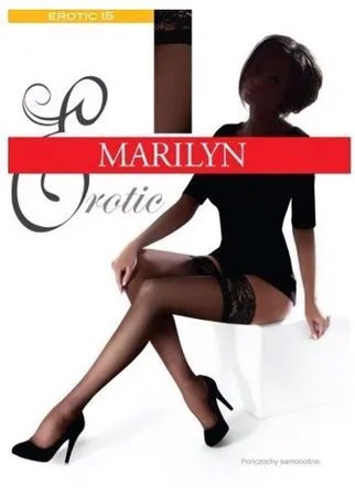 Чулки Marilyn Erotic, 15 den, размер 3/4(M/L), черный
