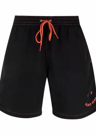 PAUL SMITH плавки-шорты с вышитым логотипом