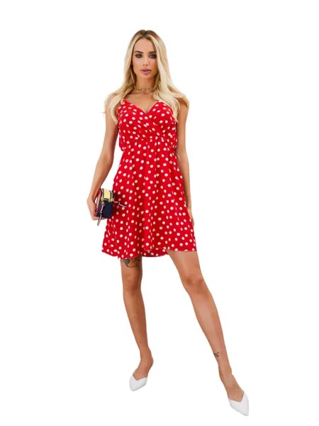 Платье женское Versal cosmetics Б02 красное 48 RU