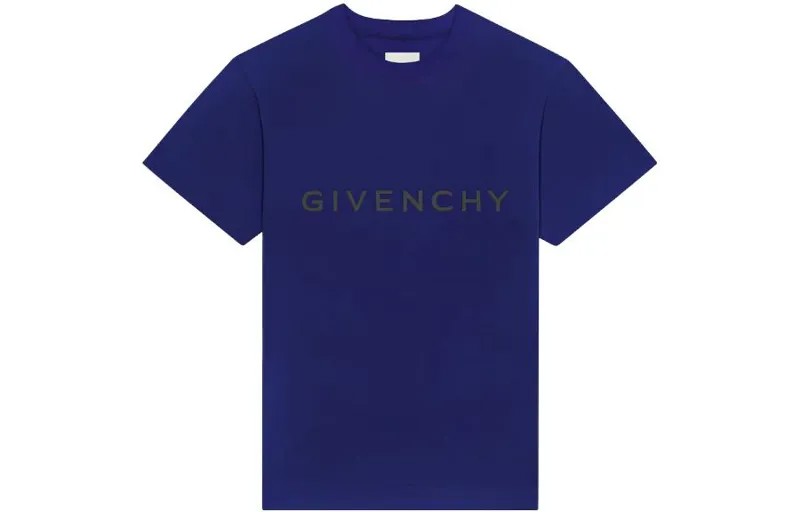 Футболка мужская кобальтово-синяя Givenchy, синий