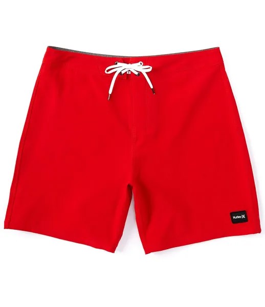 Hurley Phantom Eco One And Only Solid 18 Шорты для доски с внешним швом, красный