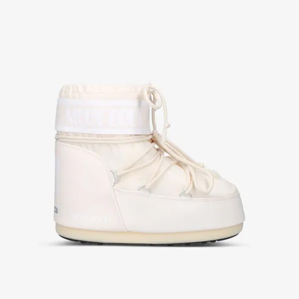 Нейлоновые зимние ботинки Icon Low 2 на шнуровке Moon Boot, бежевый