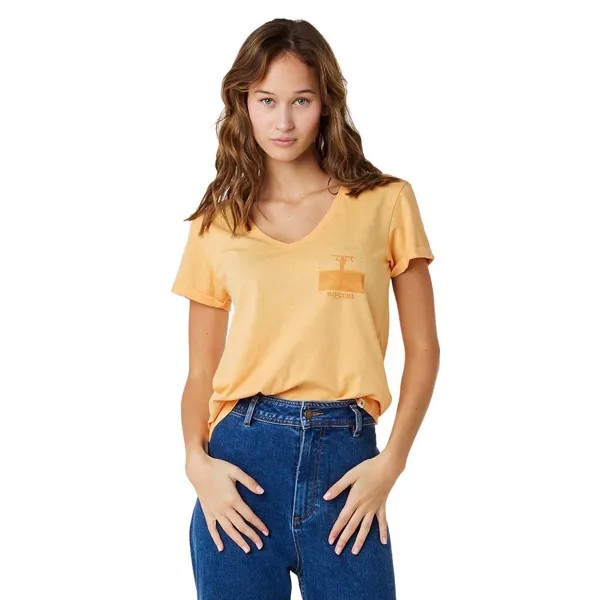 Футболка Rip Curl Re-Entry Short Sleeve V Neck, оранжевый
