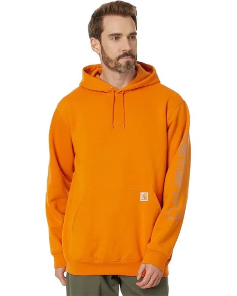 Толстовка Carhartt Loose Fit Midweight Logo Sleeve Graphic Sweatshirt, цвет Rust Heather
