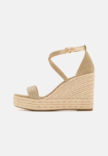 Босоножки на каблуке Kayla Wedge MICHAEL Michael Kors, цвет pale gold