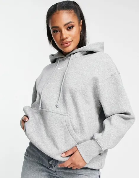 Серая толстовка оверсайз из флиса Nike Collection