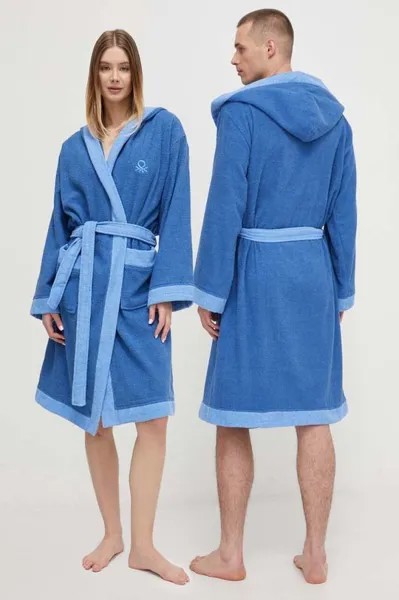 Банный халат United Colors of Benetton, синий
