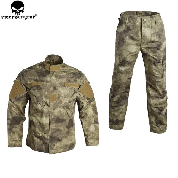 EMERSONGEAR A-TACS униформа в армейском стиле, боевая униформа, военные аксессуары для охоты, камуфляжная рубашка, тактические штаны EM6906