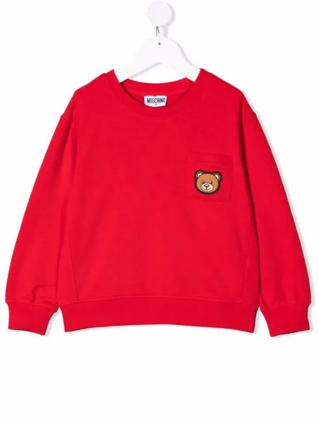 Moschino Kids джемпер Toy-Bear с карманом