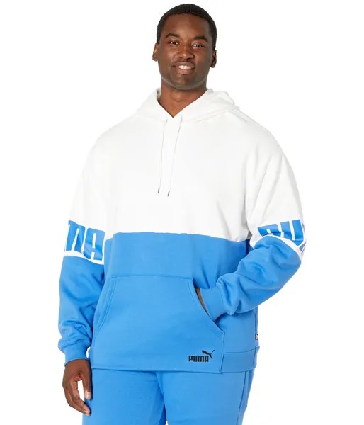 Худи PUMA, Big & Tall Power Color-Block Fleece Hoodie