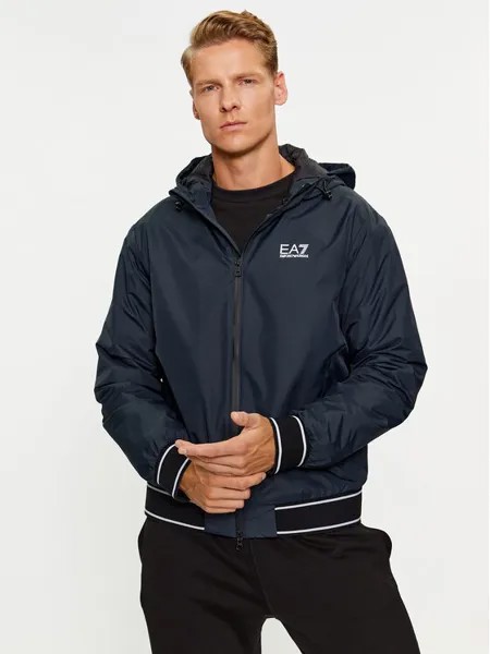 Бомбер стандартного кроя Ea7 Emporio Armani, синий