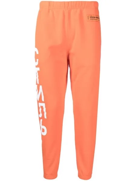 Heron Preston спортивные брюки с логотипом Стиль, оранжевый