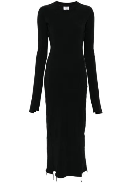 VETEMENTS платье макси из джерси, черный