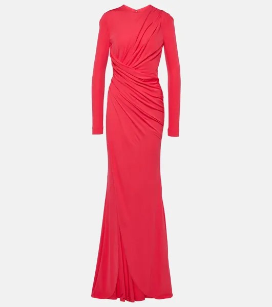Собранное платье Elie Saab, розовый