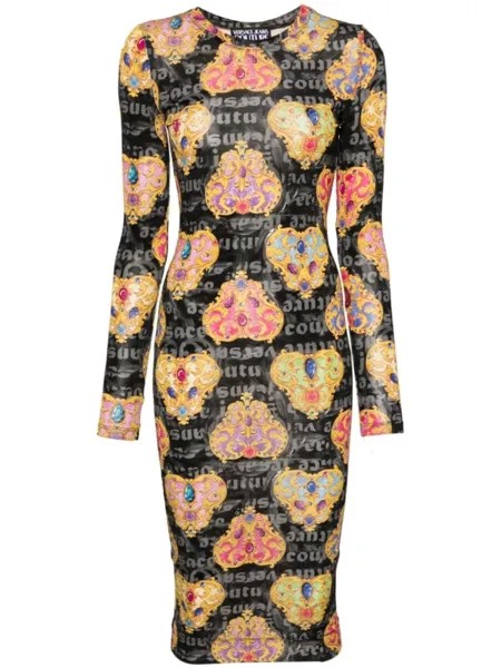 Versace Jeans Couture облегающее платье миди Couture, черный