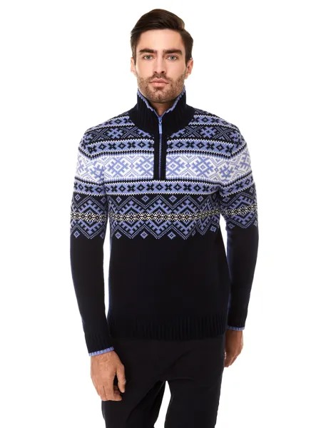 Джемпер мужской Scandica Cross синий 188