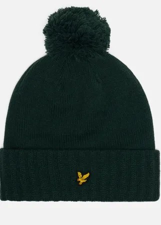 Шапка Lyle & Scott Bobble Beanie, цвет зелёный