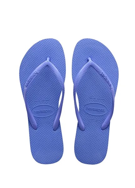 Узкие синие женские пляжные тапочки Havaianas