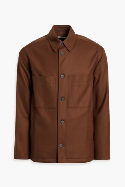 Шерстяно-фланелевая рубашка Le 17 Septembre, коричневый