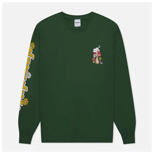 Лонгслив RIPNDIP, хлопок, размер S, зеленый