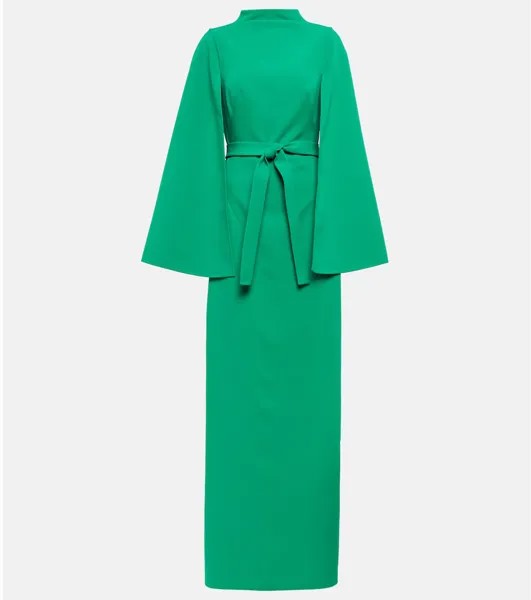 Платье макси из крепа SAFIYAA, зеленый