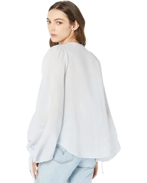 Блуза Ted Baker Silana V-Neck Exaggerated Sleeve Blouse, цвет Pale Blue