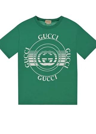 Зеленая футболка GUCCI детская