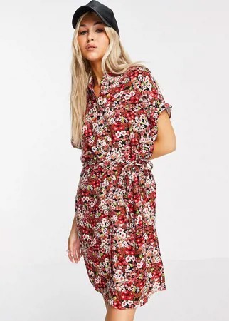 Черное платье-рубашка мини Vero Moda-Черный цвет