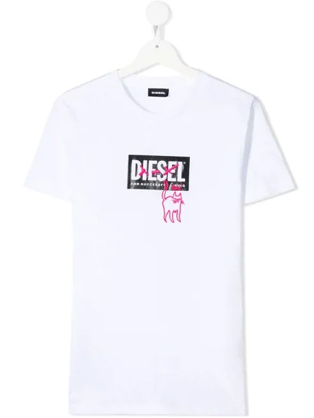 Diesel Kids футболка с короткими рукавами и логотипом