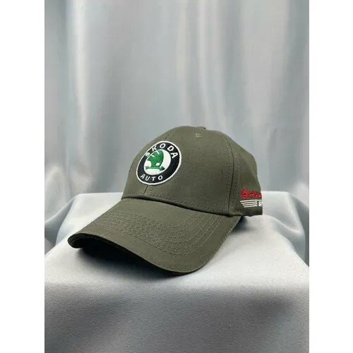 Бейсболка Skoda Бейсболка мужская SKODA Кепка ШКОДА, размер 55-58, Khaki