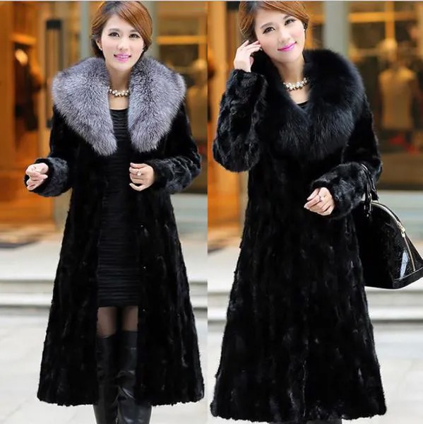 Зимние женские дизайнерские пальто из искусственного меха, Женская ветровка, Длинная шерстяная верхняя одежда, пальто, черное утепленное пальто, женская