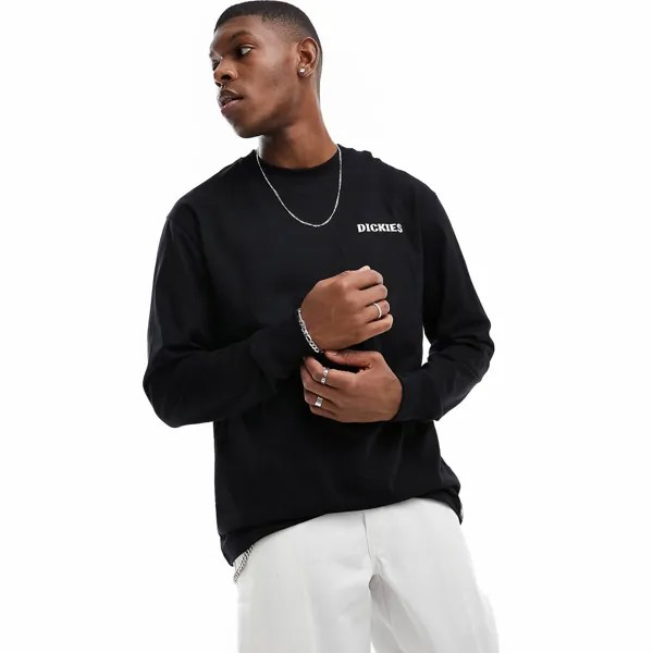 Лонгслив Dickies Hays With Texas Back Print, черный