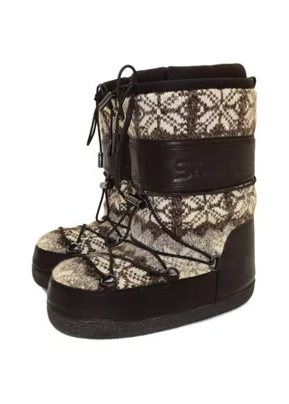 Дутики женские SEBASTIAN MILANO 55133 коричневые 40 RU