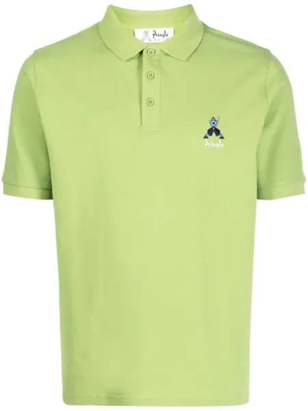 Pringle of Scotland рубашка поло Geometric George Golf, зеленый