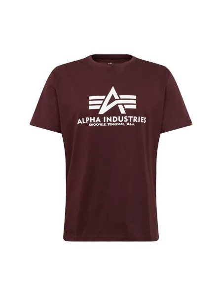Футболка Alpha Industries, красное вино