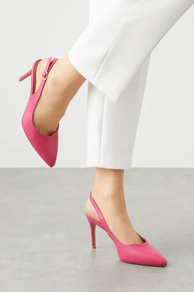 Туфли-лодочки Delight с ремешком на пятке и острым носком на шпильке Wallis, розовый