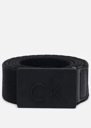 Ремень Calvin Klein Jeans CK Debossed Plaque, цвет чёрный, размер 110