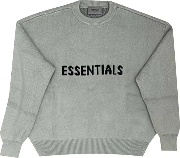 Свитер Fear of God Essentials x SSENSE Knit Sweater 'Concrete', серый