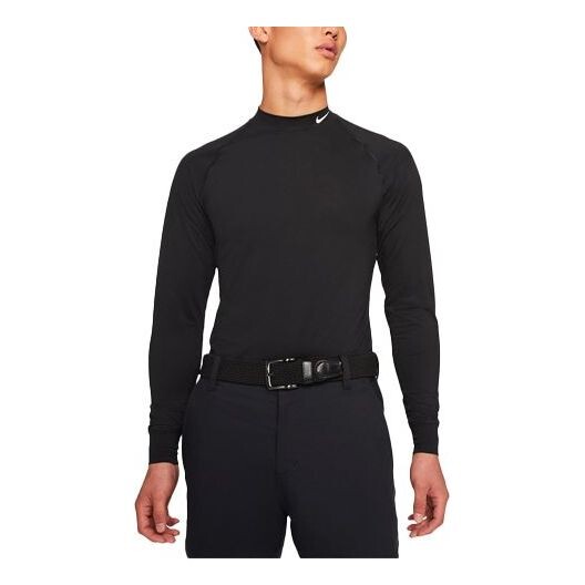 Футболка Nike MENS Dri-FIT Vapor Golf Stand Collar Long Sleeve Black, черный