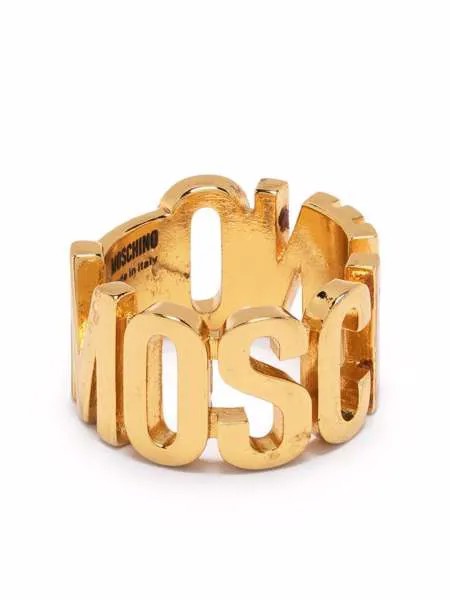 Moschino кольцо с логотипом