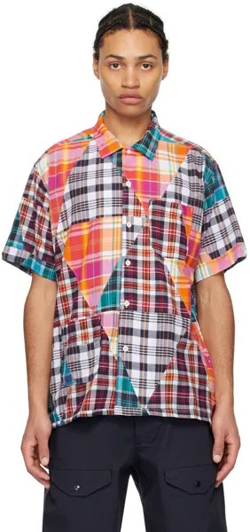 Разноцветная лоскутная рубашка Engineered Garments, цвет Multi color