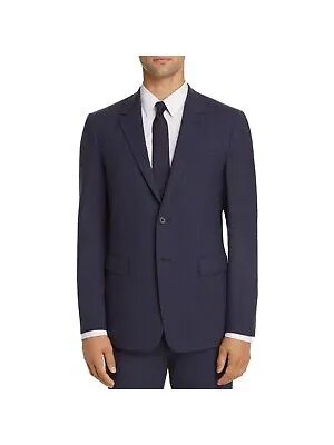 THEORY Мужской однобортный приталенный костюм синего цвета с раздельным блейзером 38R