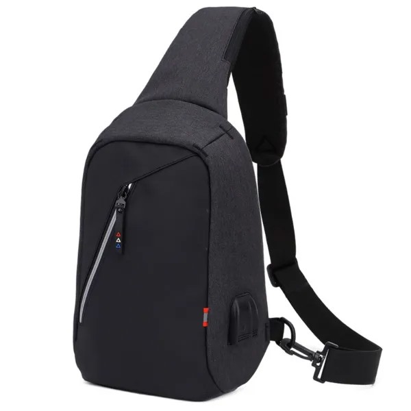 Рюкзак унисекс Grand Price Chest Bag ZZRS 6029 черный, 32х22х10 см