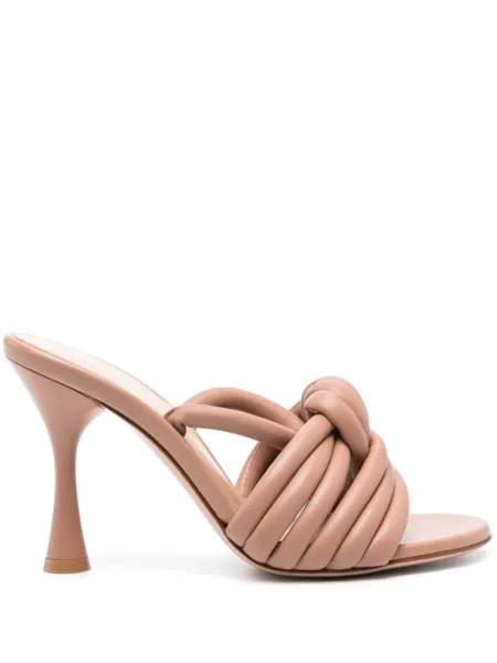 Gianvito Rossi мюли Ottavia 95, нейтральный цвет