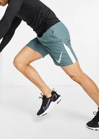 Сланцево-синие шорты длиной 7 дюймов Nike Running Wild Run-Серый