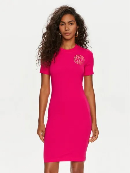 Платье на каждый день приталенного кроя Versace Jeans Couture, розовый