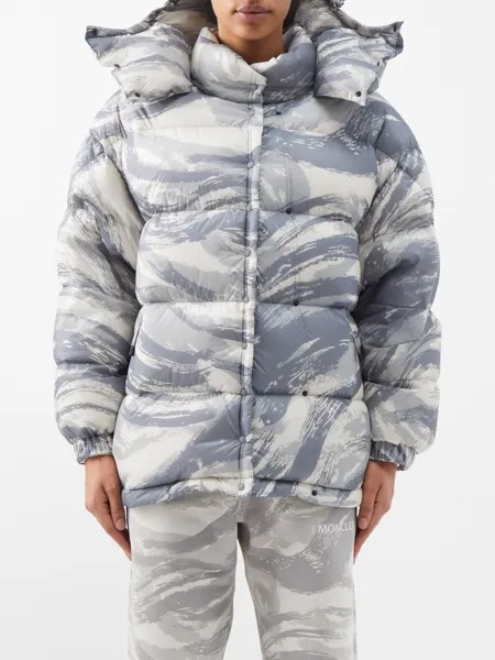 Стеганая куртка galenstockis с мазком кисти Moncler, серый