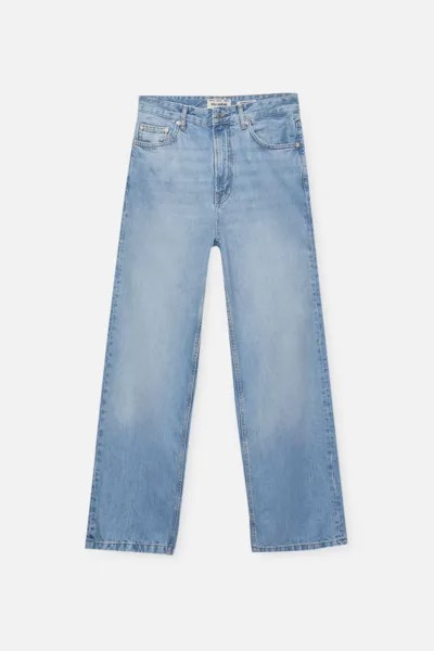 Джинсы Pull & Bear Super Baggy, средне-синий