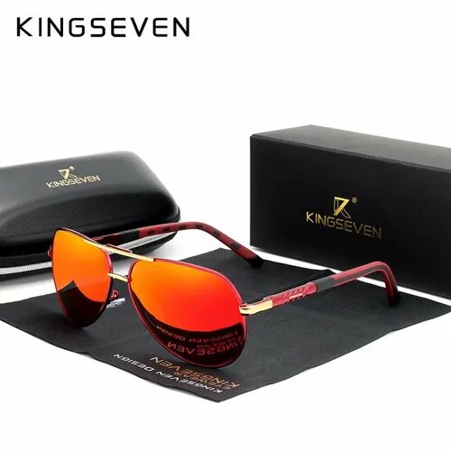 Солнцезащитные очки KINGSEVEN, красный